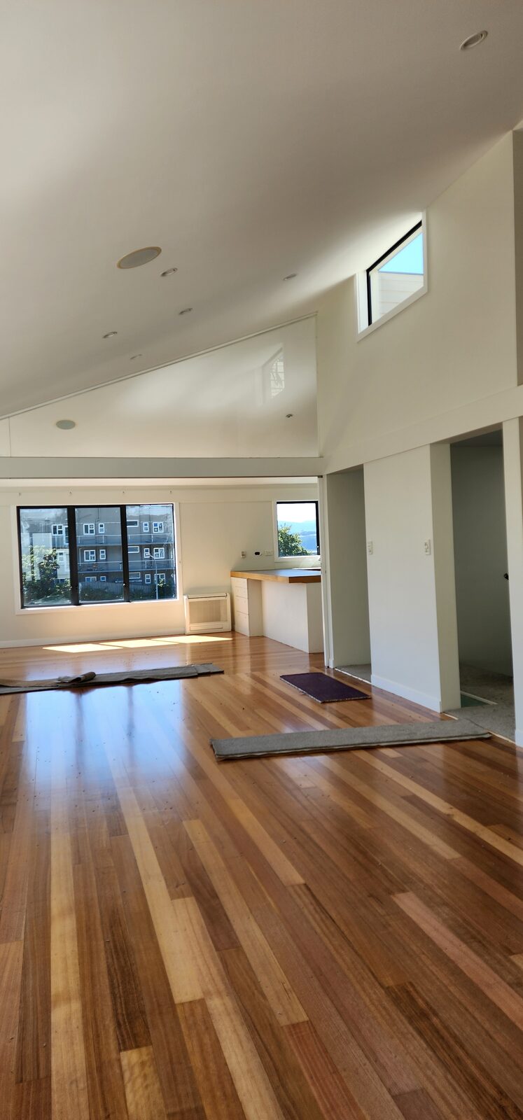 Interior repaint with vaulted ceiling